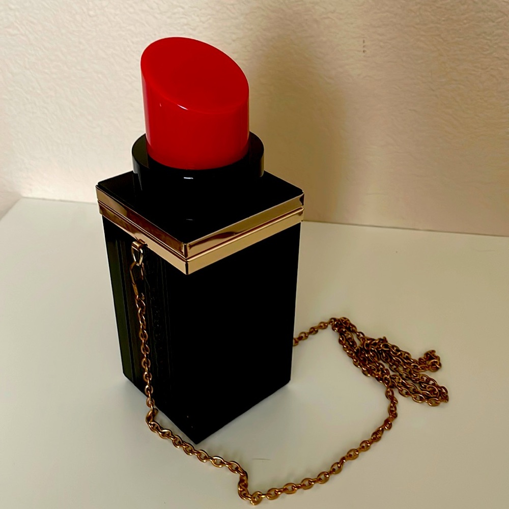 Lipstick box clutch bag